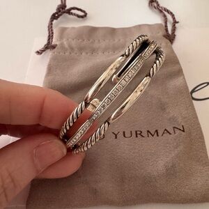 David Yurman Silver Cable Bracelet